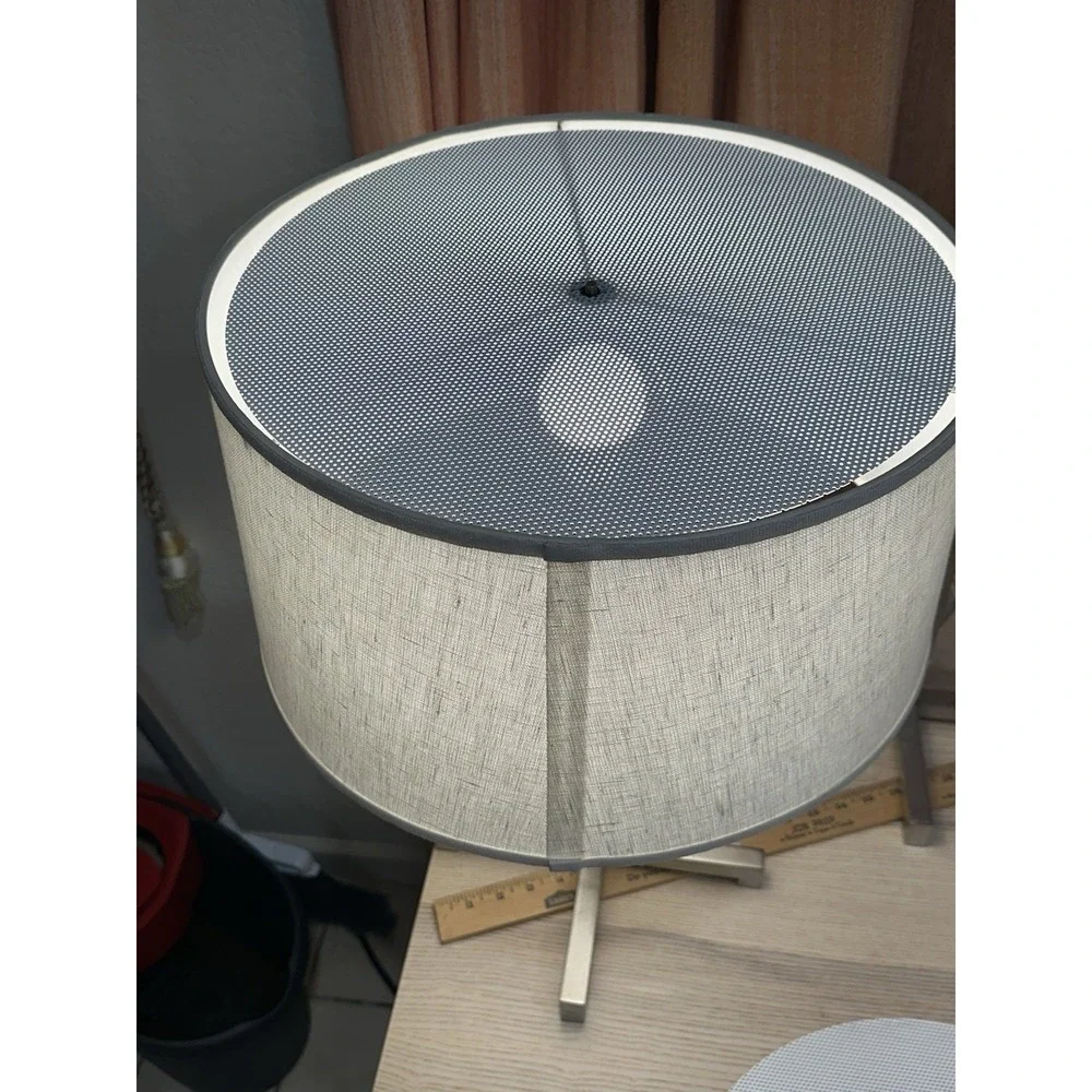 Walter Von Nessen Lighting Brass Table Lamps Satin Nickel 22